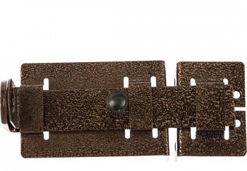 Засов дверной ЗЩ 029/накл.плоский под навесн. замок/медь/СИМЕКО/