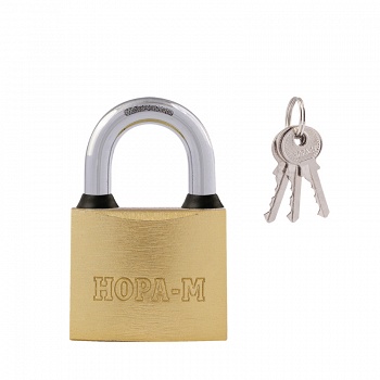 Замок.навесной ЗН 810-50 мм 3кл./золото/Нора-М/