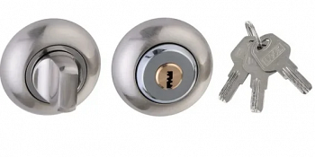 Завертка с ключом. Lock OL/HH/никель/PALIDORE