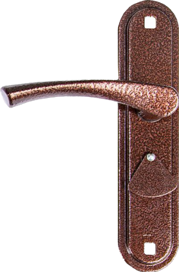 .Ручка на планке РФ1-55.07-9. сувальд /компл. без квадрата /медь /ГК