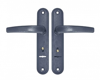 Ручка на планке .Вега 41.31 к замку 1011-3011-5011 темно-серый /ГАРДИАН/