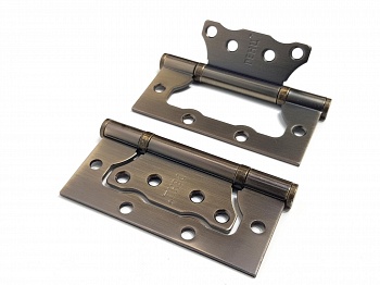 Петля СТАЛЬ100х75х2,5 б/колп 2ВВFH б/врезки MAB/бронза античная матовая/RENZ/