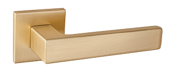 .Ручка дверная квадр DH 323-03 slim SSG КОРСИКО/золото матовое сатинир./RENZ/