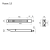 Ригель 5-1/2 РВ /золото/L -13.75 см/ Нора-М/