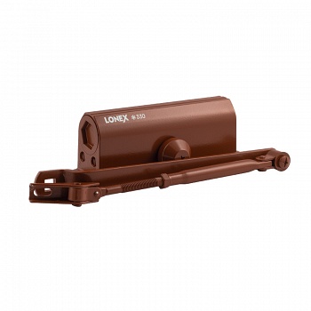 Доводчик дверной 330 (от 50 до 120 кг)/коричневый/LONEX