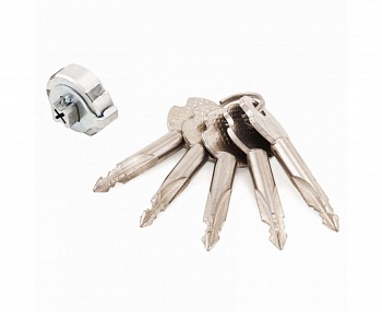 Цилиндр. механ. к ЗВ-042 (074,1-АПС,083) крест.ключ аналог Сельмаш/Абсолют