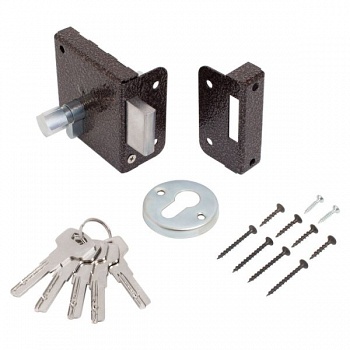 Замок накладной ЗН 1-1у/медь/Птимаш