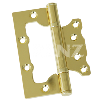 Петля СТАЛЬ100х75х2,5 б/колп 2ВВFH б/врезки SB/латунь матовая/RENZ/