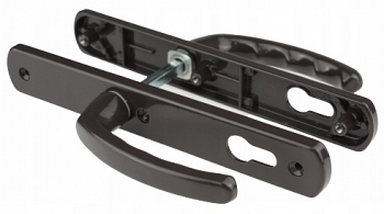 Ручка д/пластиковых дверей HS-25/92 подпруж/коричневый/LEKSA