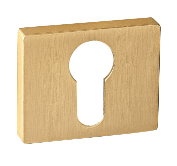 Накладка на цилиндр квадр. ЕТ 01 SSG/золото матовое сатинированное/RENZ/
