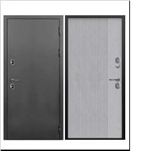 Дверь мет. МОДЕЛЬ 11 ТЕРМО антик серебро/бетон серый (960х2050L)/Форпост